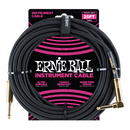 Ernie Ball 6058EB Straight/Angle Braided (Black) - 25'
