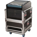 Gator G-TOUR-GRC-1406 ATA Console Wood Flight Rack Case - 14U Top 6U Bottom