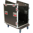 Gator G-TOUR-GRC12x12 Fixed Top Rolling Rack Case 9mm Plywood w/ PVC Exterior