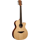 Lag Guitars T70ACE Tramontane 70 Audiotorium Guitare électrique acoustique pan coupé - Satin naturel