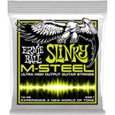 Ernie Ball 2921Eb M-Steel Regular Slinky Electric Guitar Strings 6-String Set 010 - 046 - Red One Music