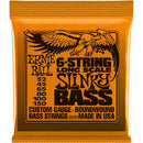 Ernie Ball Bass 6-Str Slinky 2838Eb Long Scale Slinky Nickel Wound Electric Bass Strings 6-String Set 032 - 130 - Red One Music