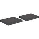 Gator Frameworks GFW-ISOPAD-LG Coussinets d'isolation pour moniteur de studio - Paire, Grand