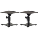 Gator Frameworks GFWSPKSTMNDSK Paire de supports de moniteur de studio de bureau réglables