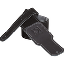 BOSS BSS-25 Premium Suede Guitar Strap - 2.5", Black - Red One Music