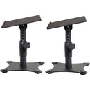 Gator Frameworks GFWSPKSTMNDSK Paire de supports de moniteur de studio de bureau réglables