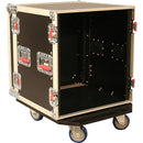 Gator G-TOUR 14U CAST Tour Style ATA Flight Rack Case w/ Casters - 14U, 19" Deep