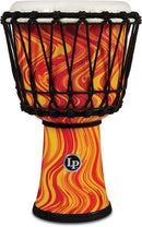 Latin Percussion LP1607OM Djembé World Rope Circle - 7" (marbre orange)