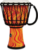 Latin Percussion LP1607OM Djembé World Rope Circle - 7" (marbre orange)