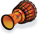 Latin Percussion LP1607OM Djembé World Rope Circle - 7" (marbre orange)