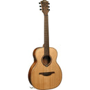 Lag Guitars TRAVEL-RC Tramontane Travel Guitare acoustique de voyage en cèdre rouge avec sac de transport