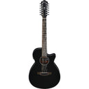 Ibanez AEG5012BK - Guitare acoustique 12 cordes AEG Body - Noir