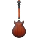 Ibanez AM53TF AM Artcore - Guitare électrique semi-creuse avec cordier Quik Change III - Tabac plat