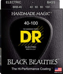 DR Handmade Strings BKB-40 Black Beauties Coated Bass Strings - Light (40-100)
