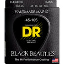 DR Handmade Strings BKB-45 Black Beauties Coated Bass Strings - Medium (45-105)