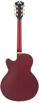 D'Angelico DELUXE 59 Series Hollow Body Electric Guitar (Satin Trans Wine)