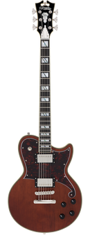 D'Angelico DELUXE ATLANTIC Series Electric Guitar (Satin Walnut)