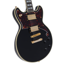 D'Angelico DADBRISBK2GS Guitare électrique (Noir massif)