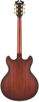 D'Angelico DADDCSBBGS Deluxe DC Guitare électrique semi-creuse (Satin Brown Burst)