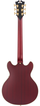 D'Angelico DADMINIDCSTWGS Guitare électrique semi-creuse (Satin Trans Wine)
