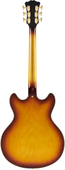 D'Angelico DAEDCXTQITBGS Guitare électrique semi-creuse (Couette Iced Tea Burst)
