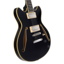 D'Angelico DAEMDCTSBKSNS Guitare électrique semi-creuse (noir)