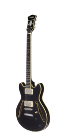 D'Angelico DAEMDCTSBKSNS Guitare électrique semi-creuse (noir)