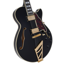 D'Angelico EXCEL SS Series Semi Hollow-Body Electric Guitar (Solid Black)