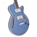 D'Angelico DAESSTSLBSNS Guitare électrique semi-creuse (bleu ardoise)