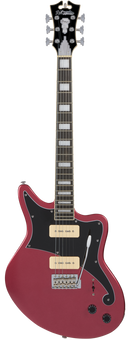 D'Angelico DAPBEDOXBCTR Guitare électrique (Oxblood)