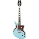 D'Angelico DAPBEDSHSBMCS Guitare électrique semi-creuse (bleu ciel)