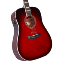 D'Angelico DAPD300TBCBAPS PREMIER LEXINGTON Series - Guitare électrique acoustique Lexington Dreadnought - Trans Black Cherry Burst