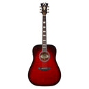 D'Angelico DAPD300TBCBAPS PREMIER LEXINGTON Series - Guitare électrique acoustique Lexington Dreadnought - Trans Black Cherry Burst