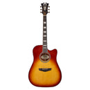 D'Angelico DAPD500ITBAPS PREMIER BOWERY Series - Guitare électrique acoustique Bowery Dreadnought CE - Iced Tea Burst