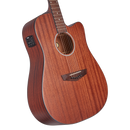 D'Angelico DAPLSD500MAHCP PREMIER BOWERY Series - Guitare électrique acoustique Bowery LS Dreadnought CE - Acajou satiné