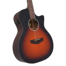 D'angelico PREMIER FULTON LS 12-String Acoustic Electric Guitar (Satin Vintage Sunburst)