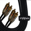 ProX XC-DRCA10 10 Ft. Dual RCA-M to Dual RCA-M High Performance Audio Cable