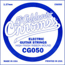 D'Addario CG050 XL Flat Wound Single Electric Guitar String - .050 Gauge