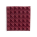 Gator Frameworks GFW-ACPNL1212PBDY-8PK 12x12" Acoustic Pyramid Panel - Burgundy, 8 Pack