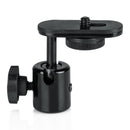 Frameworks gator gfw-mic-caméra-mt caméra de caméra micro adaptateur de support avec tête de balle et de socle