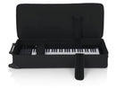 Gator GK-61 Étui léger et rigide en mousse EPS pour clavier 61 touches avec roulettes