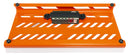 Gator GPB-LAK-OR Petit pédalier en aluminium avec sac de transport - Orange britannique