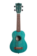 Kala KA-MRT-BLU-S Satin Meranti Soprano Ukulele (Ocean Blue Watercolor)