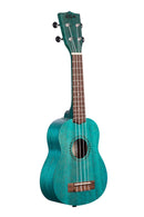 Kala KA-MRT-BLU-S Satin Meranti Soprano Ukulele (Ocean Blue Watercolor)