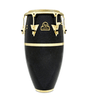 Latin Percussion LP809Z Galaxy Conga en fibre de verre (hologramme noir avec matériel doré)