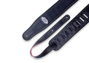 Levy's M26VP Sangle de guitare réversible en vinyle – 2 3/4" (rouge et noir)