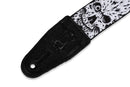 Sangle de guitare en polyester Levy's MP-16 - 2" (motif crâne de zombie)