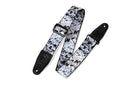 Sangle de guitare en polyester Levy's MP-16 - 2" (motif crâne de zombie)