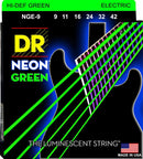 DR Handmade Strings NGE-11 Neon Green Coated Electric Guitar Strings - Heavy (11-50)