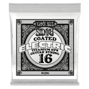 Ernie Ball 0216EB Slinky Coated Titanium Reinforced Plain Electric Guitar String - 0.016